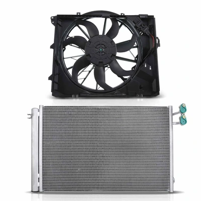 AC Condenser & Single Cooling Fan Assembly Kit