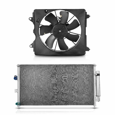 AC Condenser & Single Cooling Fan Assembly Kit