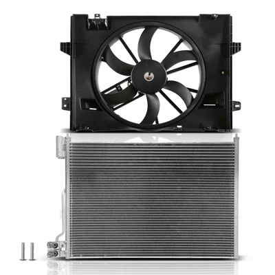 AC Condenser & Single Cooling Fan Assembly Kit