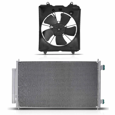 AC Condenser & Single Cooling Fan Assembly Kit