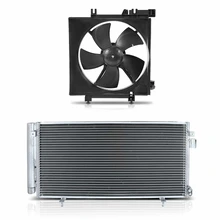 AC Condenser & Single Cooling Fan Assembly Kit for 2009-2013 Subaru Forester