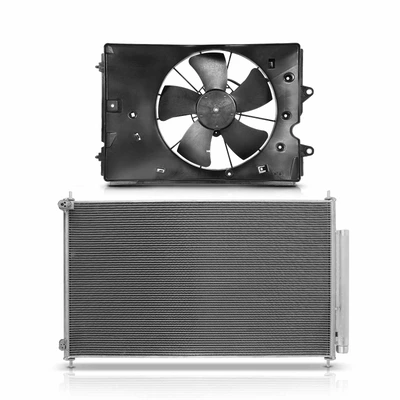 AC Condenser & Single Cooling Fan Assembly Kit