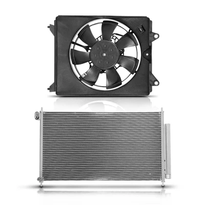 AC Condenser & Single Cooling Fan Assembly Kit