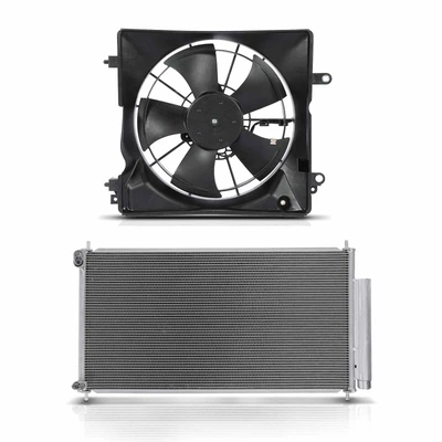 AC Condenser & Single Cooling Fan Assembly Kit