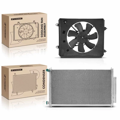 AC Condenser & Single Cooling Fan Assembly Kit