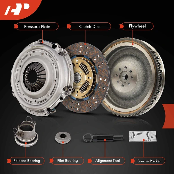 Transmission Clutch Kit & Flywheel for Jeep Wrangler JK 2007-2011 3.8L Manual