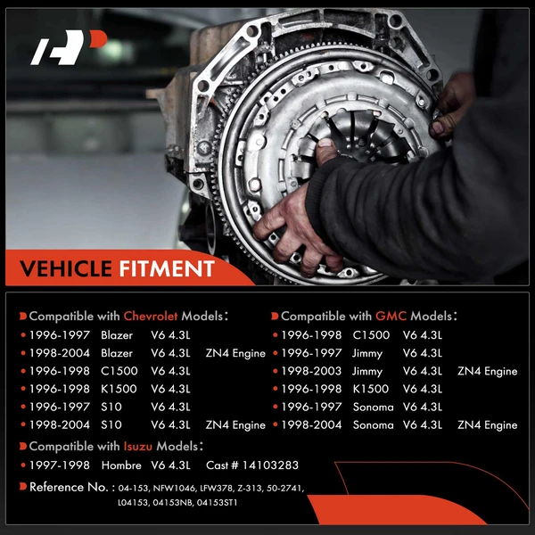 Transmission Clutch Kit & Flywheel for Chevy S10 96-04 GMC Sonoma Jimmy Isuzu