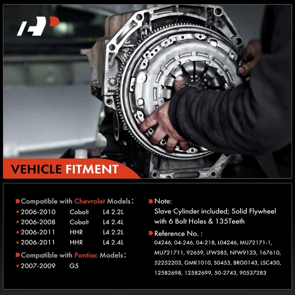 Transmission Clutch Kit & Flywheel for Chevrolet Cobalt 2006-2010 HHR 2006-2011