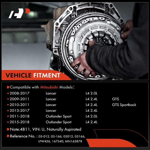 Transmission Clutch Kit & Flywheel for Mitsubishi Lancer Outlander Sport