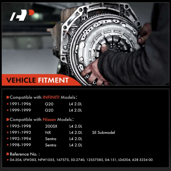 Transmission Clutch Kit & Flywheel for INFINITI G20 Nissan 200SX 95-98 NX Sentra
