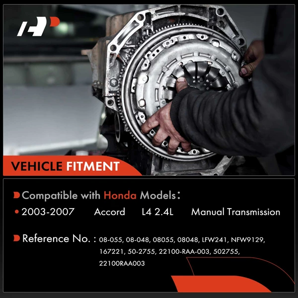 Transmission Clutch Kit & Flywheel for Honda Accord 2003-2007 L4 2.4L