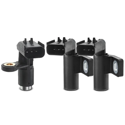 2 Pcs Camshaft & 1 Pc Crankshaft Position Sensor