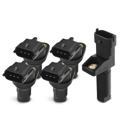 4 Pcs Camshaft & 1 Pc Crankshaft Position Sensor