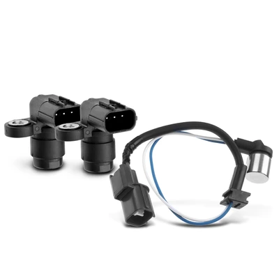 2 Pcs Camshaft & 1 Pc Crankshaft Position Sensor