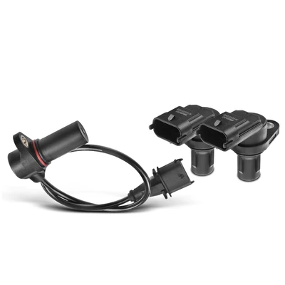 2 Pcs Camshaft & 1 Pc Crankshaft Position Sensor