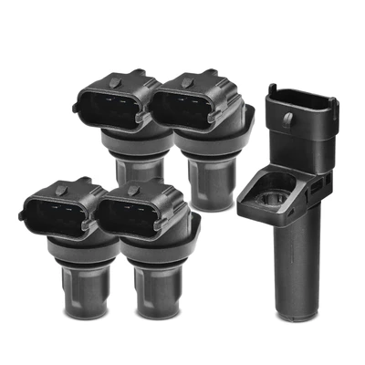 4 Pcs Camshaft & 1 Pc Crankshaft Position Sensor