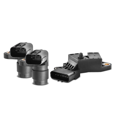 2 Pcs Camshaft & 1 Pc Crankshaft Position Sensor