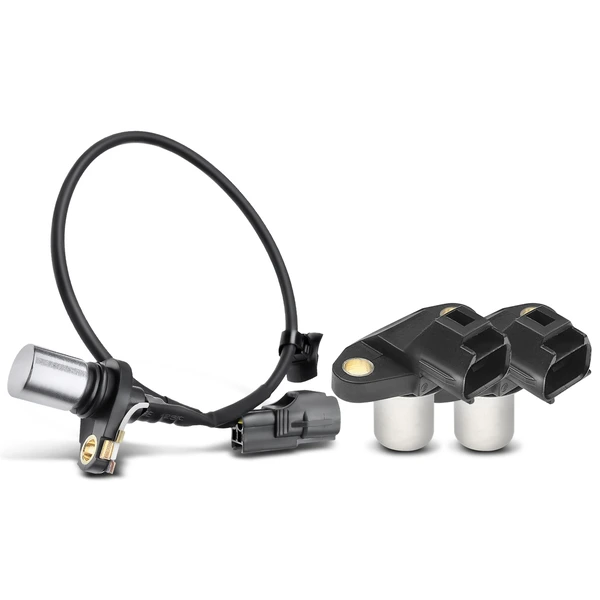 2 Pcs Camshaft & 1 Pc Crankshaft Position Sensor for Toyota Corolla Matrix 03-06 1.8L