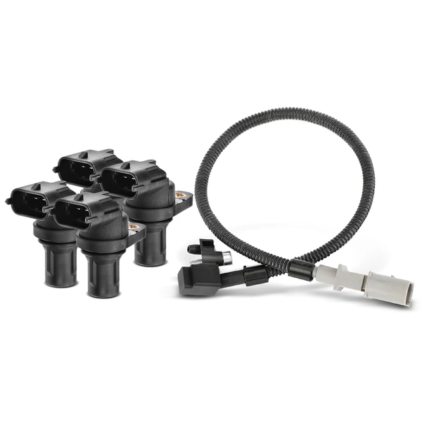 4 Pcs Camshaft & 1 Pc Crankshaft Position Sensor for Porsche Carrera 2004-2005 DOHC