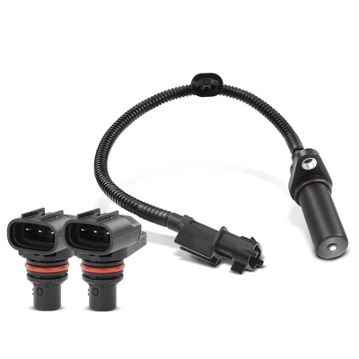 2 Pcs Camshaft & 1 Pc Crankshaft Position Sensor