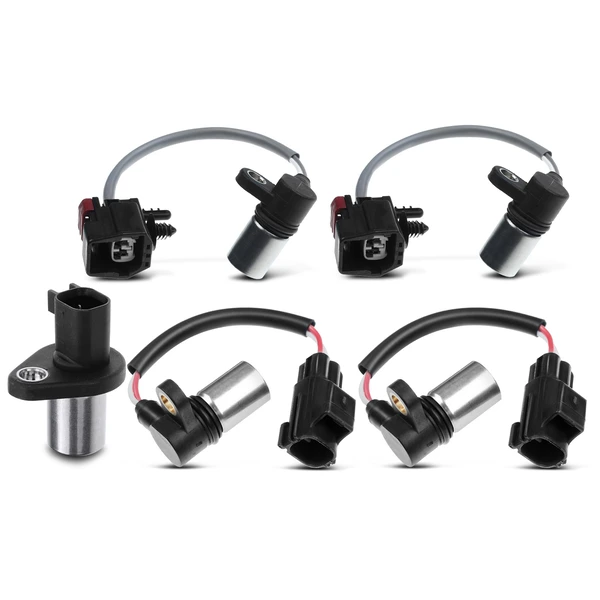 4 Pcs Camshaft & 1 Pc Crankshaft Position Sensor for 1999-2003 Jaguar XK8