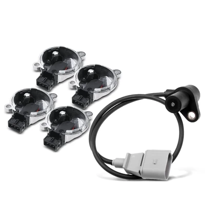 4 Pcs Camshaft & 1 Pc Crankshaft Position Sensor