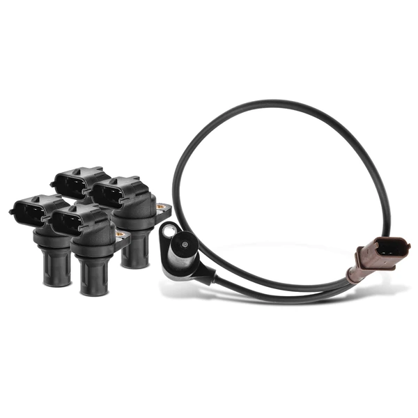 4 Pcs Camshaft & 1 Pc Crankshaft Position Sensor for 2009-2010 Porsche Cayenne