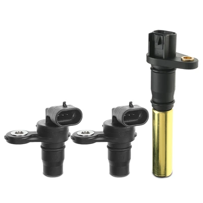 2 Pcs Camshaft & 1 Pc Crankshaft Position Sensor