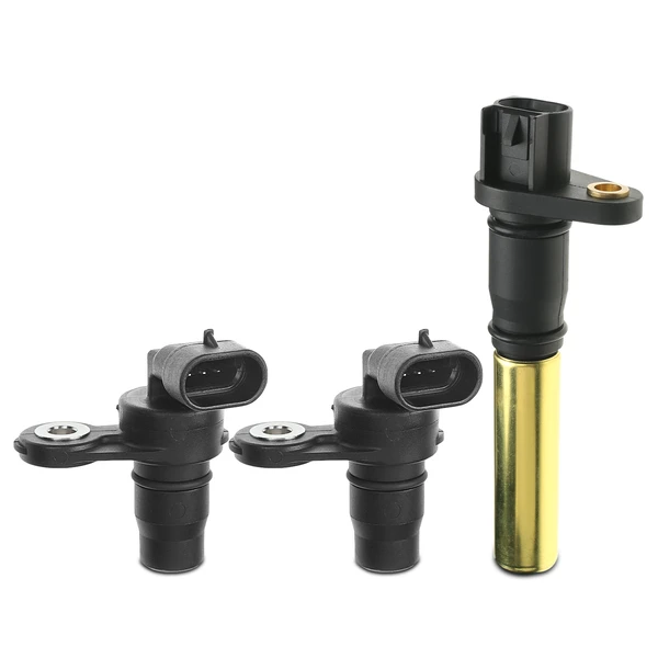 2 Pcs Camshaft & 1 Pc Crankshaft Position Sensor for 2007 Chevrolet Colorado 2.9L l4