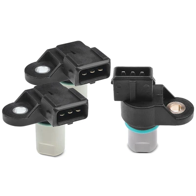 2 Pcs Camshaft & 1 Pc Crankshaft Position Sensor