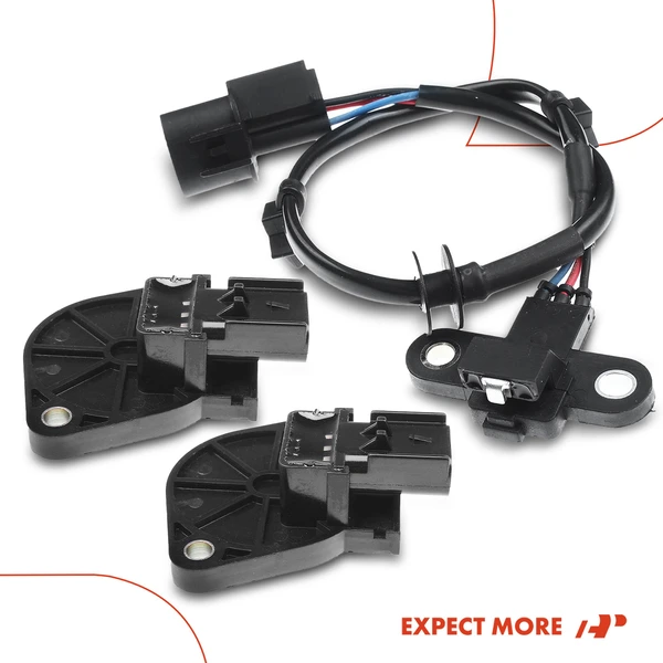 2 Pcs Camshaft & 1 Pc Crankshaft Position Sensor for 1997-1999 Mitsubishi Eclipse