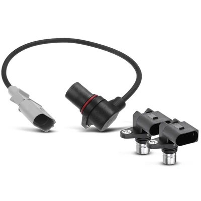 2 Pcs Camshaft & 1 Pc Crankshaft Position Sensor