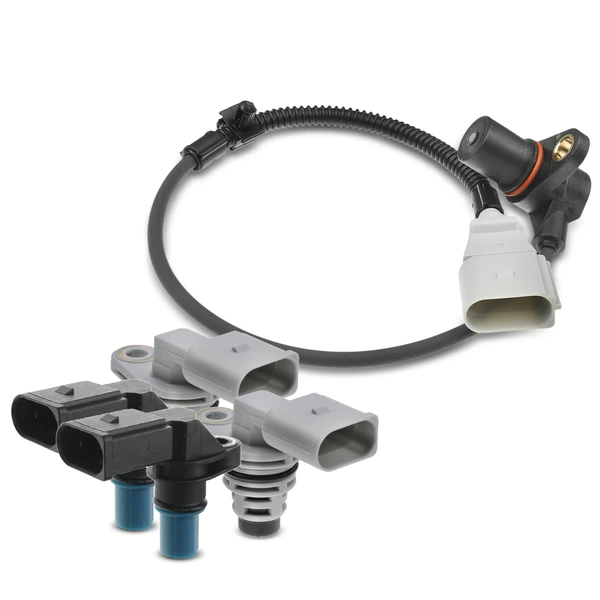 4 Pcs Camshaft & 1 Pc Crankshaft Position Sensor for 2008-2010 Volkswagen Touareg