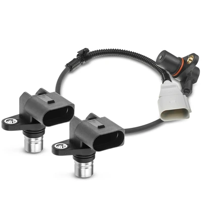 2 Pcs Camshaft & 1 Pc Crankshaft Position Sensor