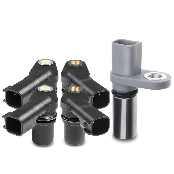 4 Pcs Camshaft & 1 Pc Crankshaft Position Sensor for 2006-2010 Ford Fusion