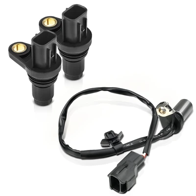 2 Pcs Camshaft & 1 Pc Crankshaft Position Sensor