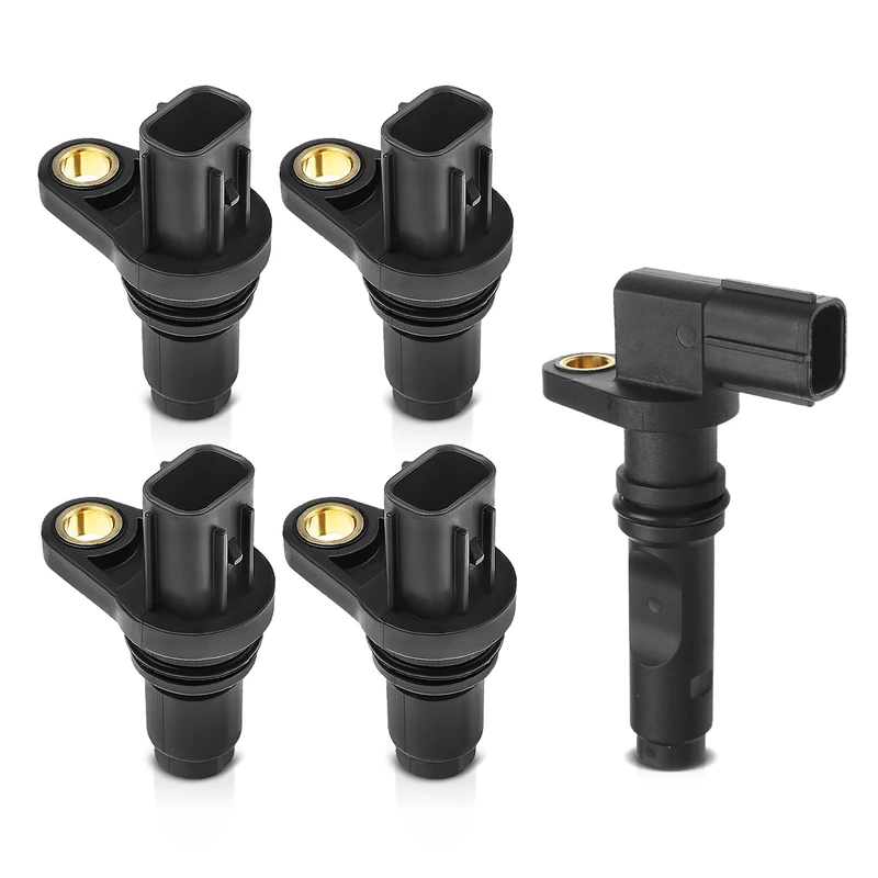 4 Pcs Camshaft & 1 Pc Crankshaft Position Sensor for Toyota Tundra Sienna Lexus GS460