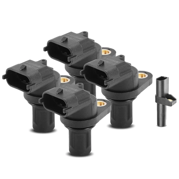 4 Pcs Camshaft & 1 Pc Crankshaft Position Sensor for Mercedes-Benz C280 98-00 Dodge