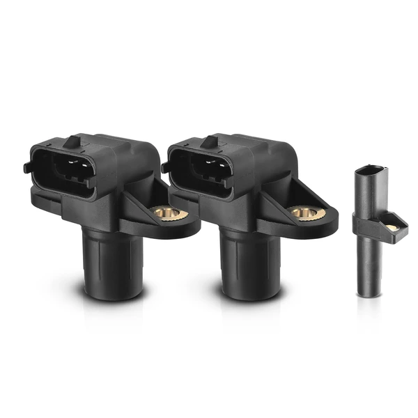 2 Pcs Camshaft & 1 Pc Crankshaft Position Sensor for Mercedes-Benz W202 C230 L4 2.3L