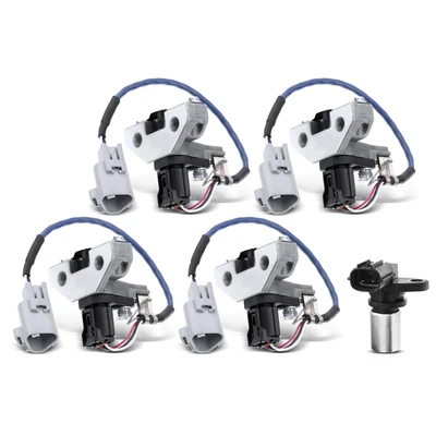 4 Pcs Camshaft & 1 Pc Crankshaft Position Sensor