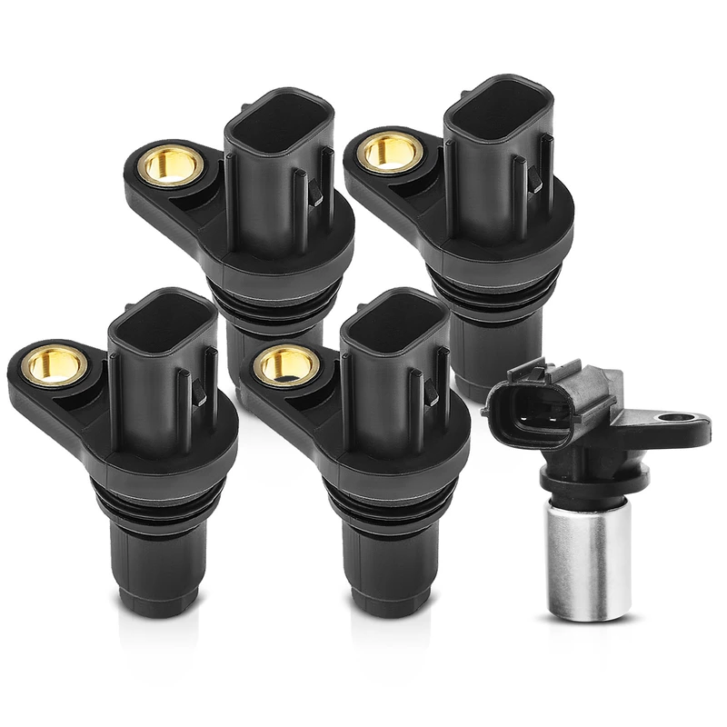 4 Pcs Camshaft & 1 Pc Crankshaft Position Sensor for Lexus GS450h Toyota Sequoia 4.7L