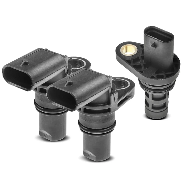 2 Pcs Camshaft & 1 Pc Crankshaft Position Sensor for 2016-2018 Audi TT Quattro