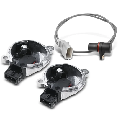 2 Pcs Camshaft & 1 Pc Crankshaft Position Sensor