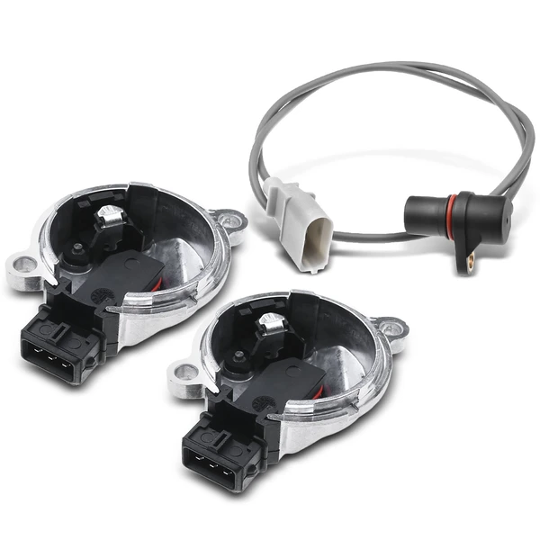 2 Pcs Camshaft & 1 Pc Crankshaft Position Sensor for 2000-2006 Audi A4