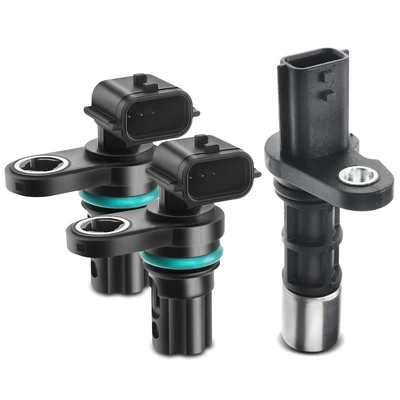 2 Pcs Camshaft & 1 Pc Crankshaft Position Sensor