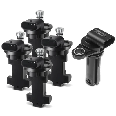 4 Pcs Camshaft & 1 Pc Crankshaft Position Sensor