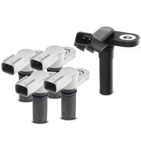 4 Pcs Camshaft & 1 Pc Crankshaft Position Sensor for Lincoln Aviator Mercury Ford