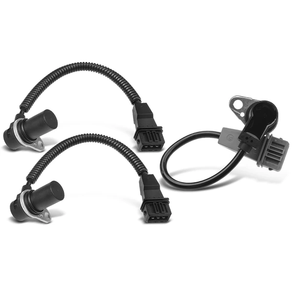 2 Pcs Camshaft & 1 Pc Crankshaft Position Sensor for 2001-2005 Kia Rio