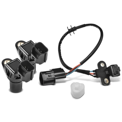 2 Pcs Camshaft & 1 Pc Crankshaft Position Sensor