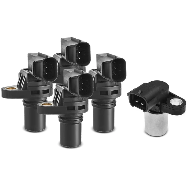 4 Pcs Camshaft & 1 Pc Crankshaft Position Sensor for 2004-2013 Subaru Forester